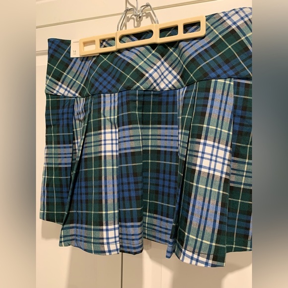 NWT American Eagle tartan, high-rise skirt, size 14 - Picture 2 of 10